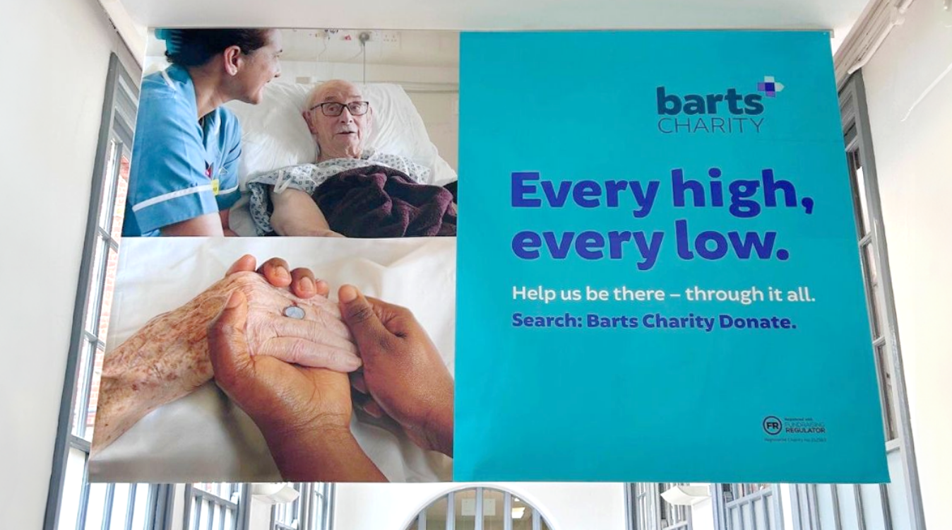 Every high, every low brand panel in situ