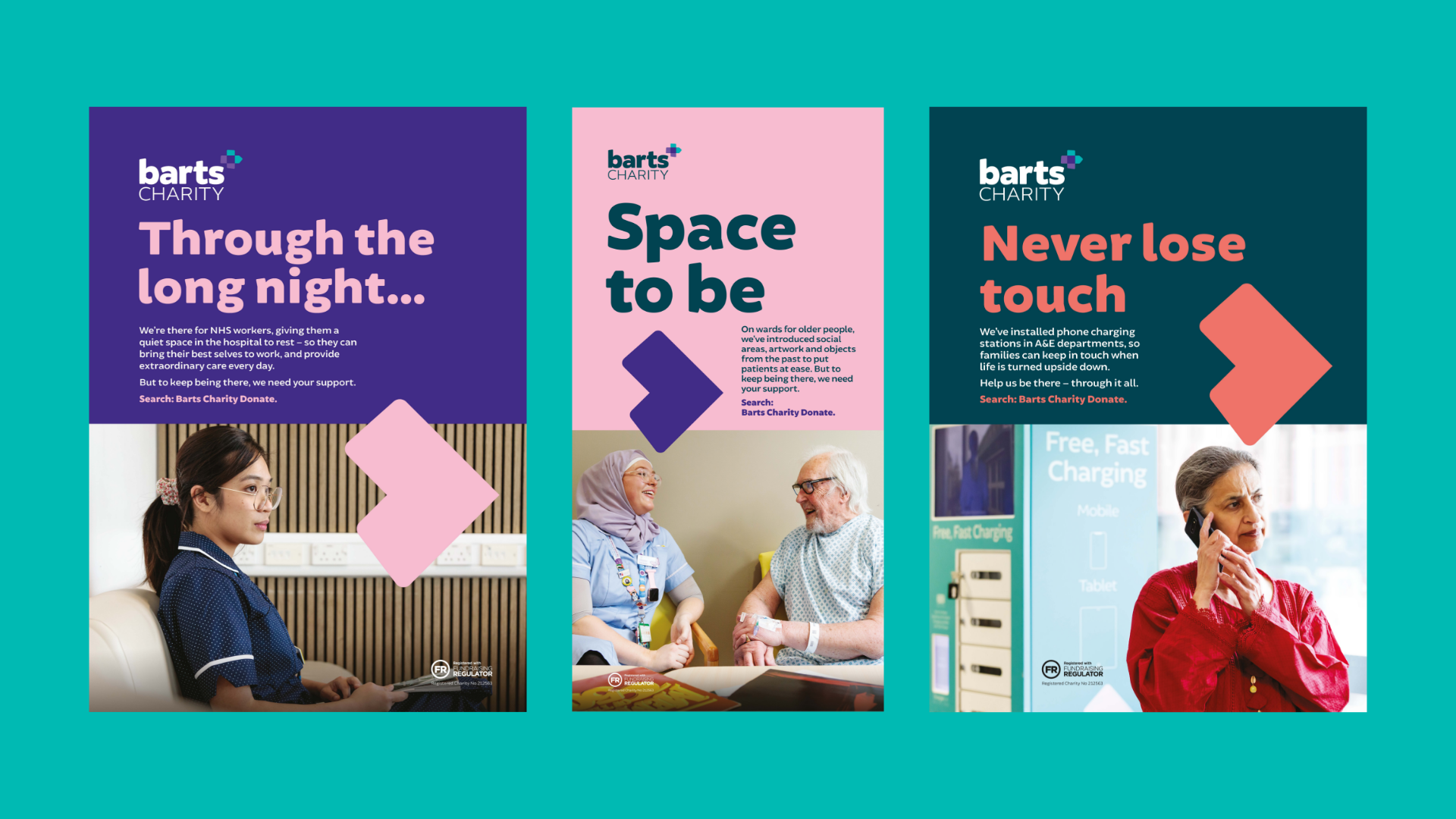 Examples of brand posters for Barts