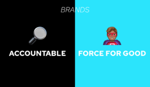 An image showing that Gen Z engage with brands that are accountable and a force for good