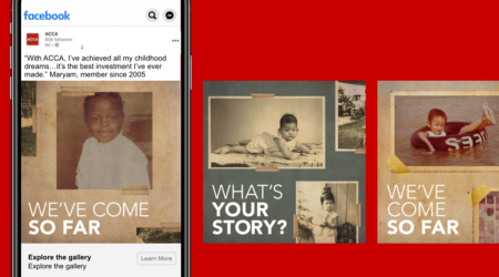 An image showing examples of social posts on ACCA's facebook page.