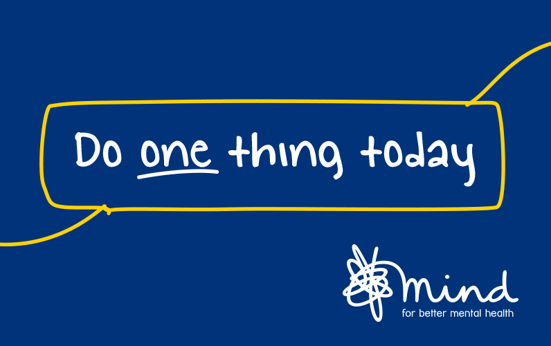 Do one thing today for mental health